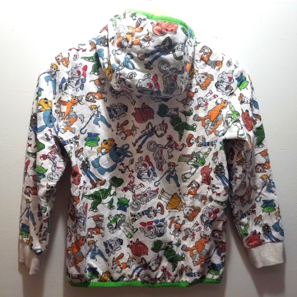 Pixar Toy Story 4 Character Cartoon Print Kids Hoodie Zip 9/10 Disney Sweatshirt - Picture 6 of 13